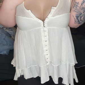 Free People White Tank